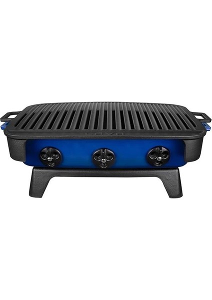 Döküm Mangal, Alt Stand, Gövde, Kömür Teli ve Üst Izgara Dahil, 36X45 Cm, Mavi