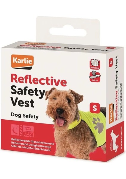 Gece Yürüyüş Güvenlik Yeleği, Köpek, L, 38 cm
