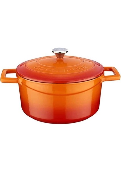 Metal Döküm Yuvarlak Tencere, 22 cm