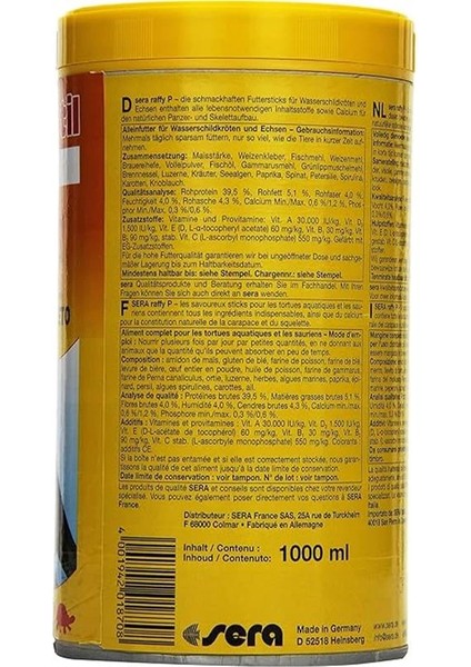 Raffy P Kaplumbağa Yemi 1000 ml 250 gr modelleri