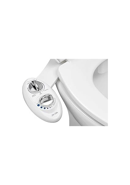 Neo 185 Bidet Kendi Kendini Temizleyen Çift Başlıklı Manuel Tuvalet Aparatı, Beyaz