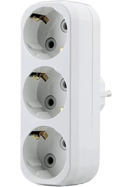 10033 Golyat 'l' Tipi 3'lü Topraklı, Beyaz