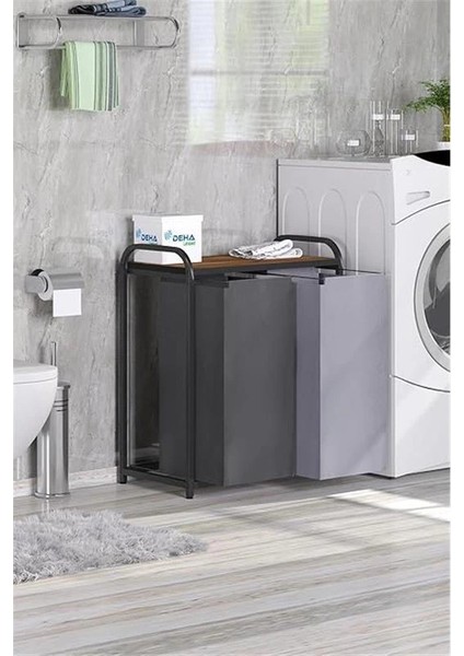 Ikili Renkli ve Beyazlar Için Çamaşır Sepeti Banyo Dolabı Kirli Sepetli Banyo modelleri