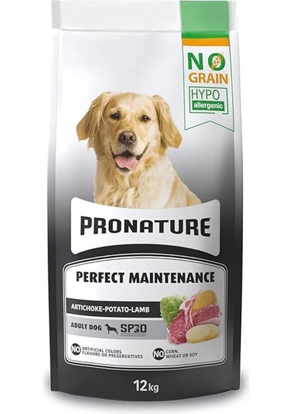 Hypo-Allergenic Tahılsız Yetişkin Köpek Maması Kuzu, Enginar ve Patatesli 12 kg