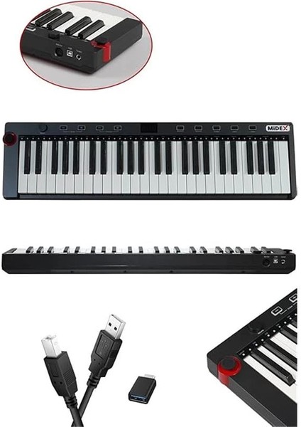 Stüdyo Ekipmanları Midi Live Paket-6 Ses Kartlı Mikser Midi Klavye Cx2 Mikrofon Kulaklık Pad fiyatları