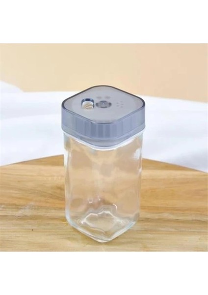 Ayarlanabilir Tuzluk Cam Baharatlık Seti, 2 Adet,tuz,pul Biber, Kara Biber, Nane Için