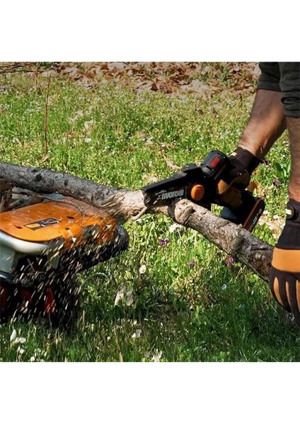 WG325E 20 Volt 2.0 Ah Li-Ion 12 cm Profesyonel Şarjlı Kömürsüz Zincirli Testere indirimleri