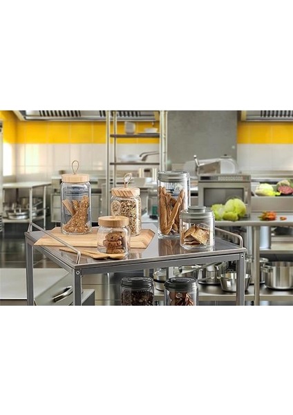 Ahşap Kapaklı Woody Kavanoz 43593 1130 cc fırsatları