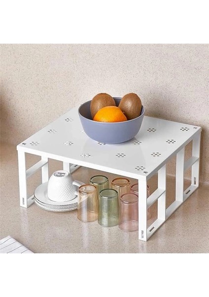 Dolap Içi Çok Amaçlı 15, 5X27, 5X31, 5 cm Raf Düzenleyici, Beyaz