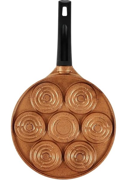 Fun Cooking Gülen Yüz Alüminyum Döküm Granit Kaplama Pankek Tava 26 cm modelleri