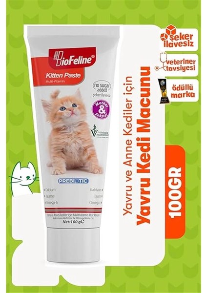 Yavru Kedi Macun 100G ve Yavru ve Anne Kediler Için Bağışıklık Sistemi Destekleyici Macun fiyatları