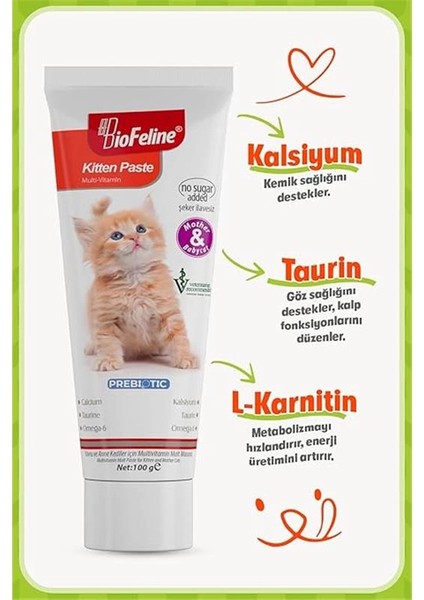 Yavru Kedi Macun 100G ve Yavru ve Anne Kediler Için Bağışıklık Sistemi Destekleyici Macun modelleri
