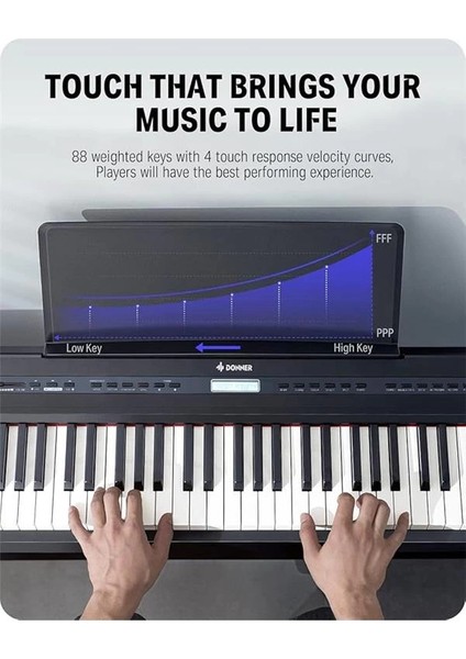 Dep-20 Dijital Piyano (Siyah) modelleri