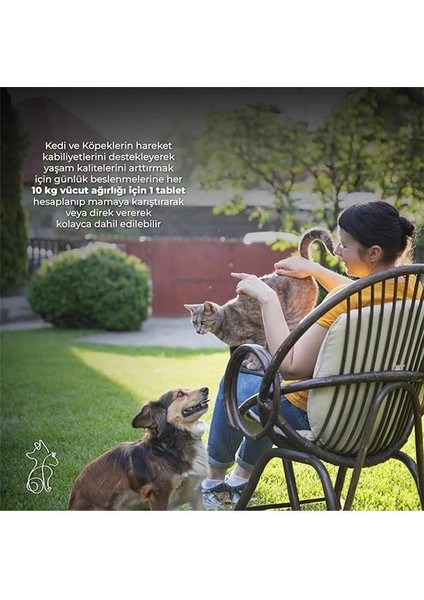 Joints&mobility, Glukozamin, Kondritin, Kolajen, Kedi ve Köpek, 60 Tablet indirimleri