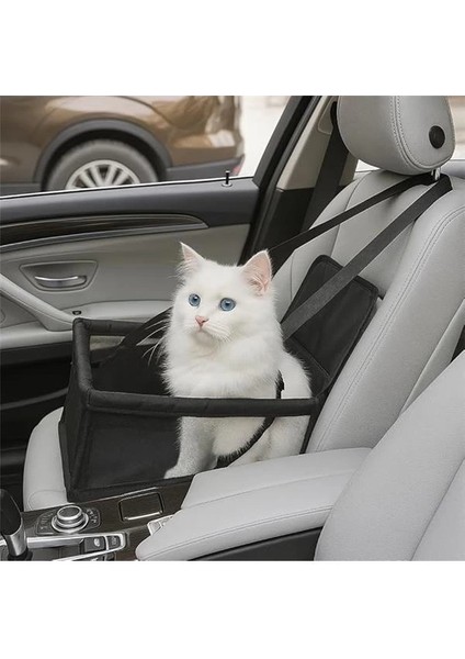 Araç Oto Ön Koltuk Evcil Hayvan Kedi ve Köpek Seyahat Taşıma Çantası Puseti Koltuk Koruyucu Çanta –