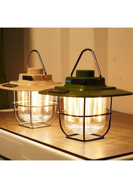 Kamp Lambası Feneri LED Kamp Feneri Suya Dayanıklı 5.000 Mah Açık Yürüyüş Için Kamp Işık Lambası Elektrik Kesintisi Acil Ev Arka Bahçe Verandası Balkon Teras