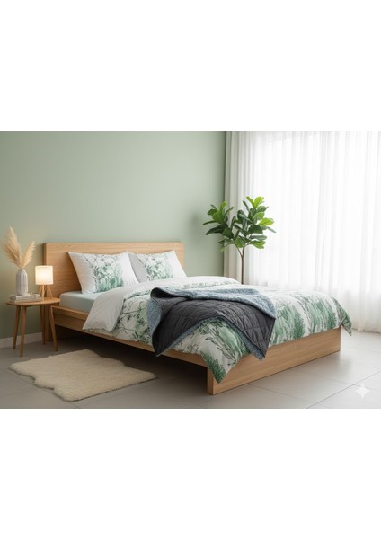 Çift Kişilik Nevresimli Örtü Seti Yeşilbahar