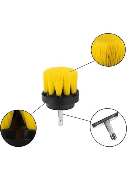 Matkap Ucu Temizleme Fırça Seti 3'lü Çok Amaçlı Temizlik Fırça Seti Matkap Ucuna Takılan