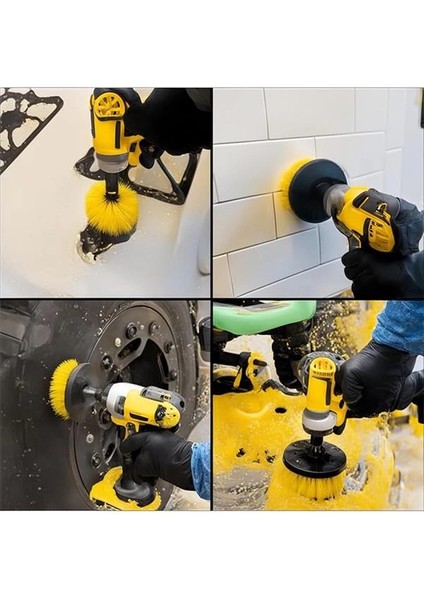 Matkap Ucu Temizleme Fırça Seti 3'lü Çok Amaçlı Temizlik Fırça Seti Matkap Ucuna Takılan