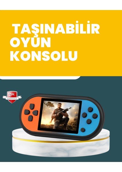 Bfs 520 Oyunlu Mini Oyun Konsolu Av Çıkışlı Hd LCD Ekranlı