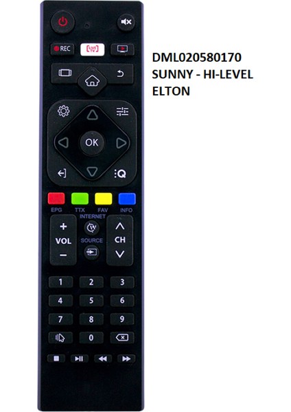 Live Tuşlu LCD Tv Kumanda