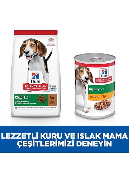 Hill's Scıence Plan Orta Irk Kuzulu ve Pirinçli Yavru Köpek Maması 2.5 kg indirimleri