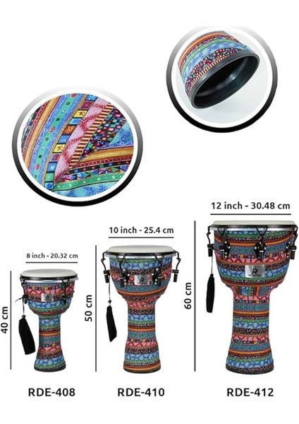 RDE-412 Afrika Çalgısı 12'' (Inch) Djembe indirimleri