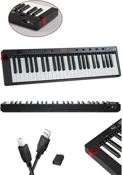 Stüdyo Ekipmanları Midi Live Paket-5 Ses Kartlı Mikser Midi Klavye Cx2 Mikrofon Kulaklık fiyatları