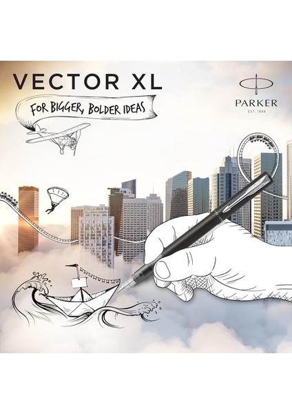 Vector Xl Mat Dolma Kalem, Mat Siyah, M Uç fiyatları