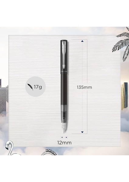 Vector Xl Mat Dolma Kalem, Mat Siyah, M Uç modelleri