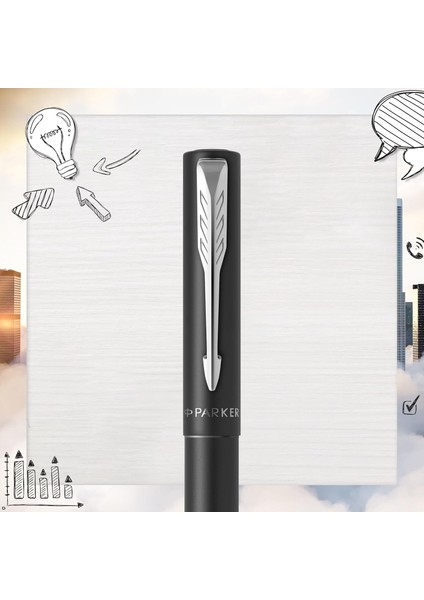 Vector Xl Mat Dolma Kalem, Mat Siyah, M Uç indirimleri