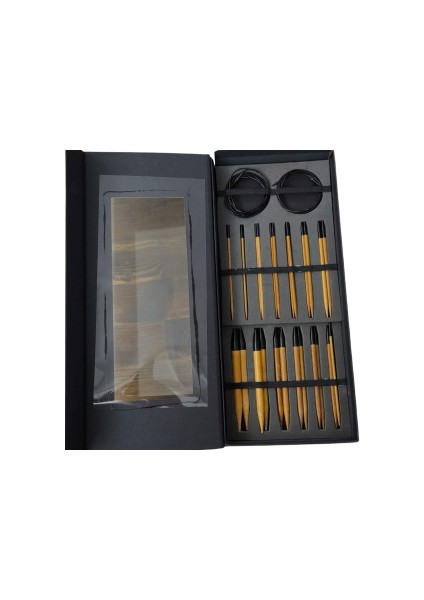 Bambu Misinalı Vidalı Tığ Set 13 Adet