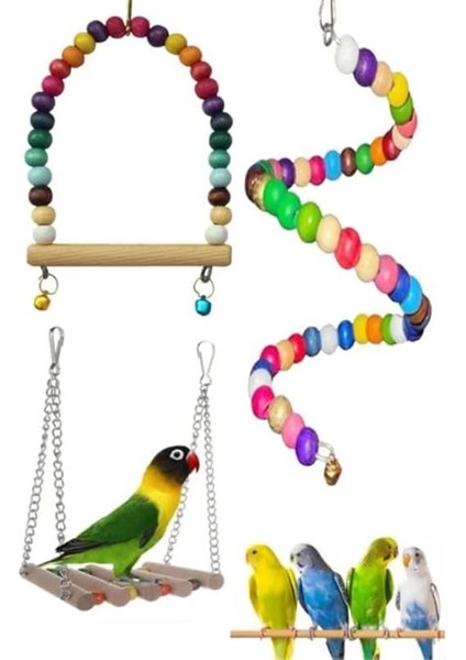 Muhabbet Kuşu Oyuncak Set