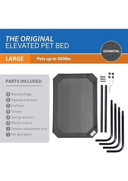 Orijinal - Köpek, Kedi - Büyük - Gunmetal, Kumaş indirimleri