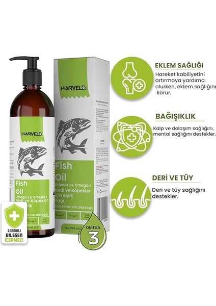 Fish Oil Kedi Köpek Omega 3 Omega 6 Kaynağı Eklem Sağlığı Bağışıklık Destekleyici Balık Yağ fiyatları