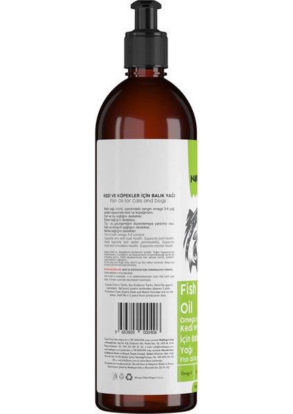 Fish Oil Kedi Köpek Omega 3 Omega 6 Kaynağı Eklem Sağlığı Bağışıklık Destekleyici Balık Yağ