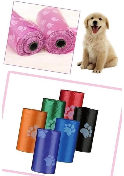 4lü Evcil Hayvanlar Için Pati Desenli Kedi Köpek Kaka Poşeti Torbası fırsatları
