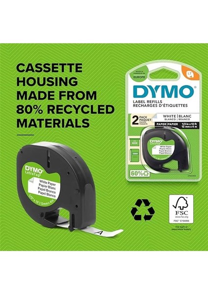 Letratag Elektronik Etiketleme Makinesi -12 Mm. Letratag Şeritlerle Uyumlu