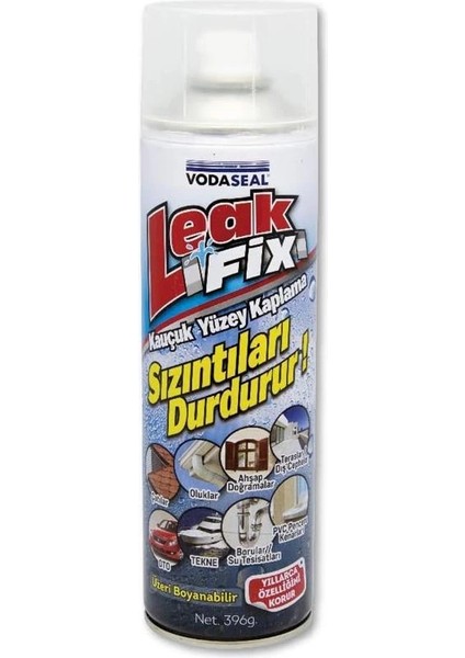 Leak Fix Sprey Kauçuk Kaplama, Şeffaf 400 gr