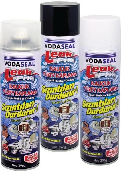 Leak Fix Sprey Kauçuk Kaplama, Şeffaf 400 gr fırsatları