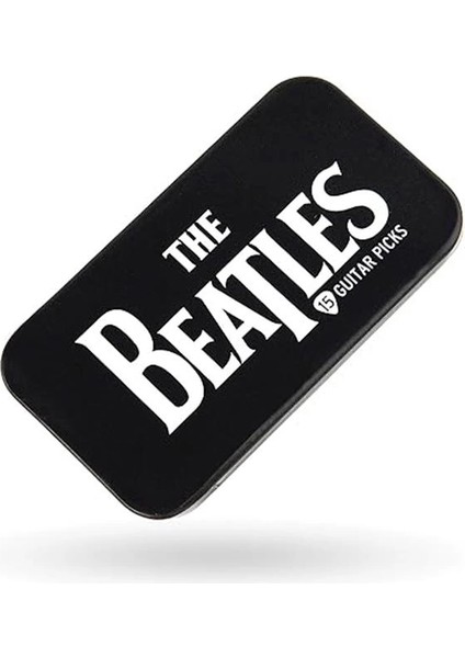 Planet Waves D'addario 1CAB4-15BT1 Beatles Signature Selüloit Pick Box Motif Logo 15 Picks Medium