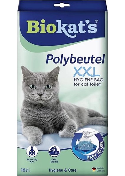 Biokat's Poli Torba Xxl – Kedi Kumunun Hijyenik Değişimi Için Kedi Tuvaletinde Sergileme Torbası - 1