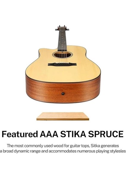 Dag-1cl Solak Akustik Gitar Paketi (Natural) modelleri