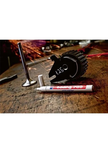 780 Boya Kalemi - Beyaz - 1 Kalem - 0,8 mm Yuvarlak Uç fırsatları