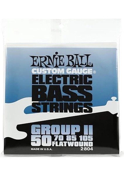 Flatwound Grup Ii Elektrik Bas Telleri, Ölçü 50-105