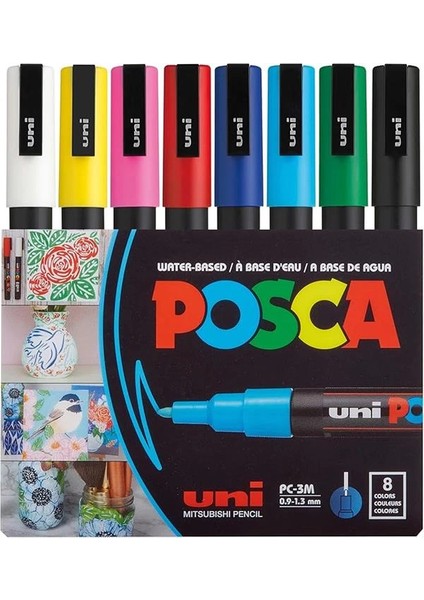 Uni-Ball Pc-3m/7+1p.01 Su Bazlı Poster Markörü