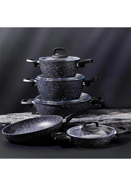 Bio Granit Blue Stone 9 Parça Tencere Seti fırsatları