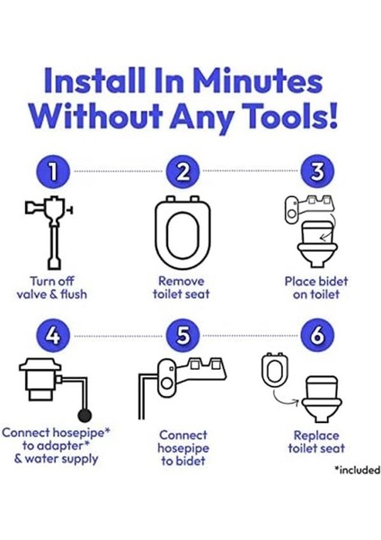 Bidet Fresh Su Spreyi, Elektriksiz, Mekanik Bide Wc Oturağı Sabitleme modelleri