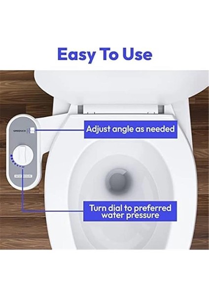 Bidet Fresh Su Spreyi, Elektriksiz, Mekanik Bide Wc Oturağı Sabitleme