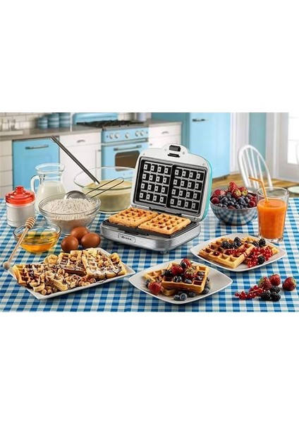 Party Time Waffle Makinesi Turkuaz modelleri